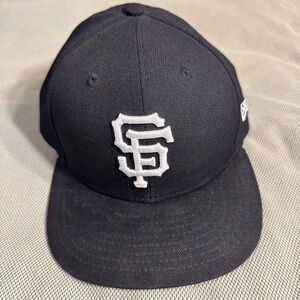San Francisco Giants New Era 59Fifty Hat 7-3/4 Navy/Red Bill